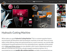 Tablet Screenshot of hydrauliccuttingmachine.com